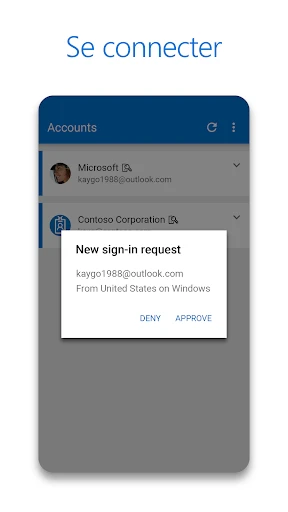 Microsoft Authenticator screenshot