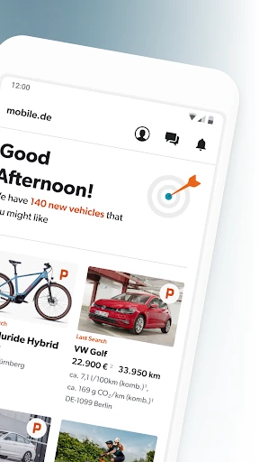 mobile.de - car market screenshot