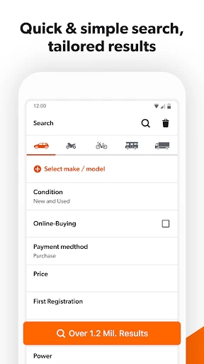 mobile.de - car market screenshot