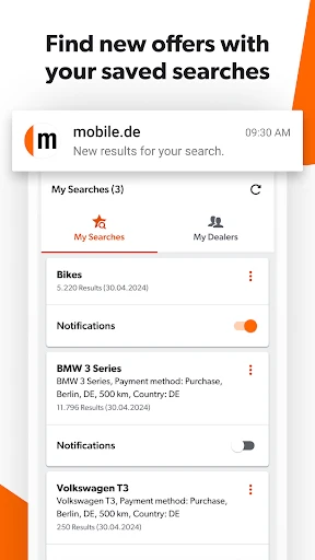 mobile.de - car market screenshot