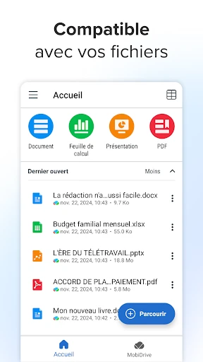MobiOffice: Word, Sheets, PDF screenshot