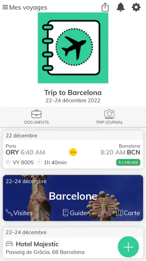 Mon Carnet de Voyage screenshot