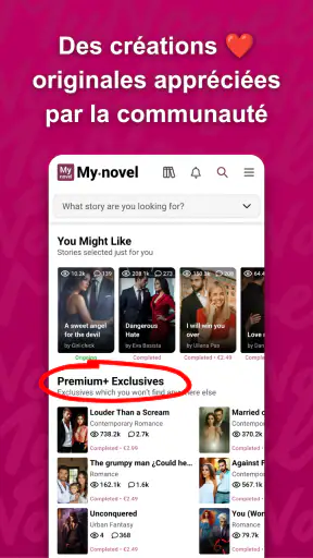 MyNovel - Livres et histoires screenshot