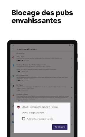 Firefox: Navigateur Internet screenshot