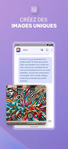 Navigateur Opera avec IA screenshot