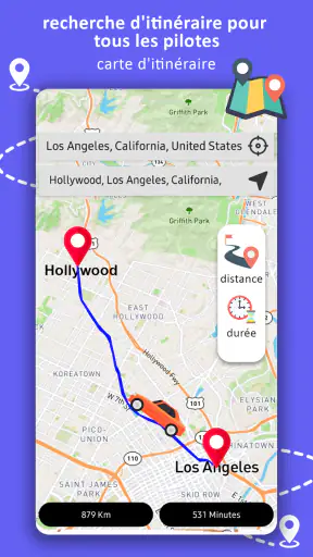 Navigation GPS, cartes et screenshot