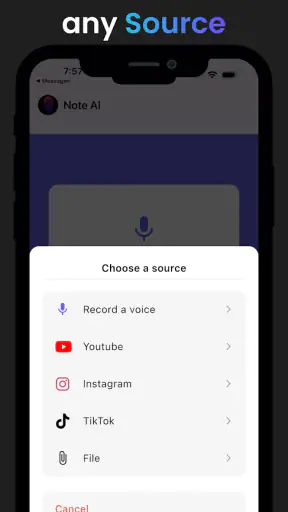 Note AI : basé sur Whisper AI screenshot
