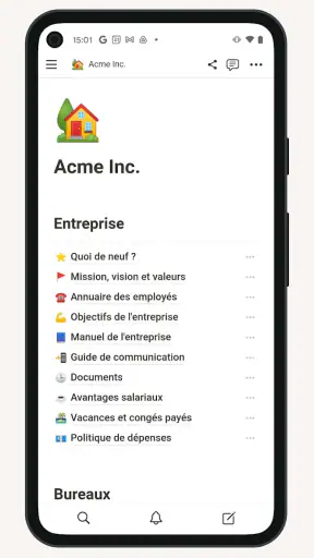 Notion : Notes, tâches, IA screenshot