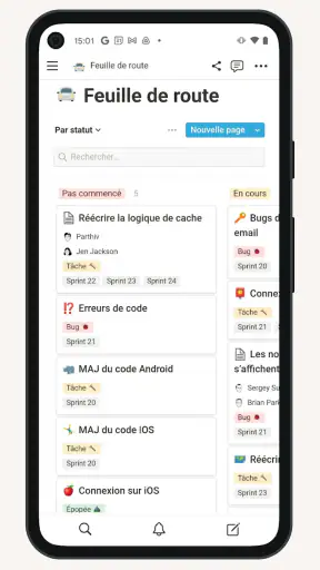 Notion : Notes, tâches, IA screenshot