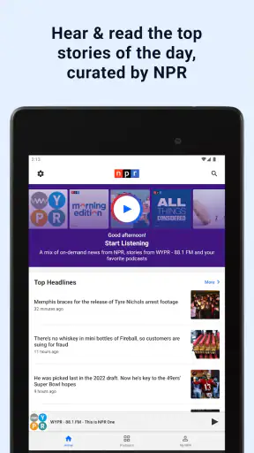 NPR screenshot