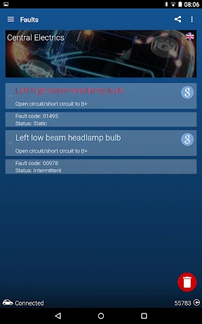 OBDeleven Diagnostic VAG screenshot