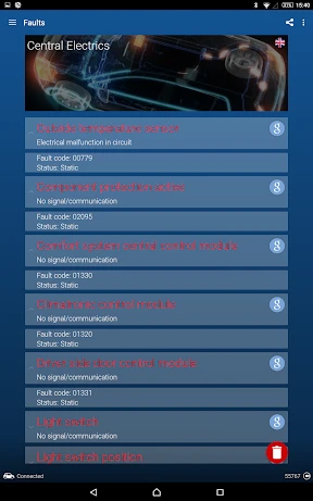 OBDeleven Diagnostic VAG screenshot