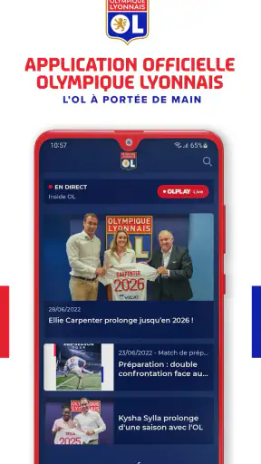 OLPLAY - Olympique Lyonnais screenshot