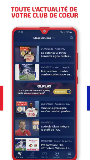 OLPLAY - Olympique Lyonnais screenshot