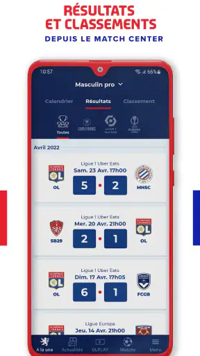 OLPLAY - Olympique Lyonnais screenshot