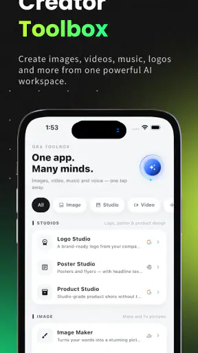 Ora – AI Assistant & Creator screenshot