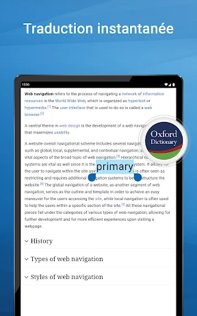 Oxford Dictionary & Thesaurus screenshot