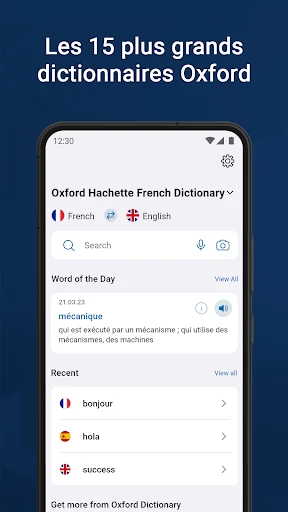 Oxford Dictionary & Thesaurus screenshot