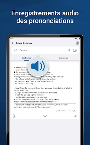 Oxford Dictionary & Thesaurus screenshot