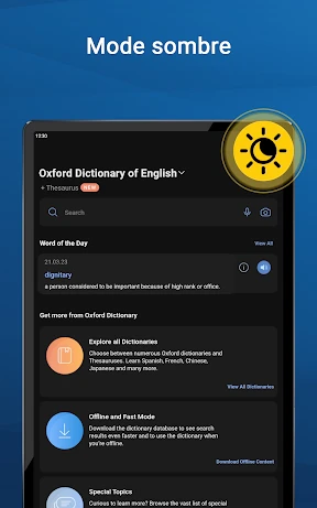 Oxford Dictionary & Thesaurus screenshot