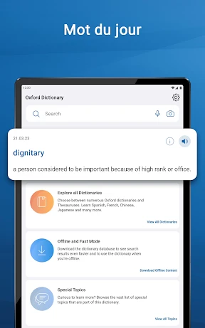 Oxford Dictionary & Thesaurus screenshot