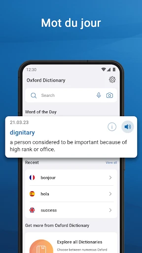 Oxford Dictionary & Thesaurus screenshot