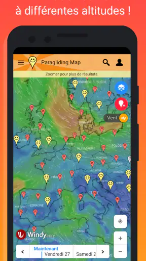 Paragliding Map screenshot