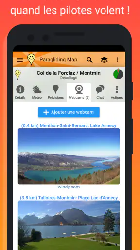 Paragliding Map screenshot
