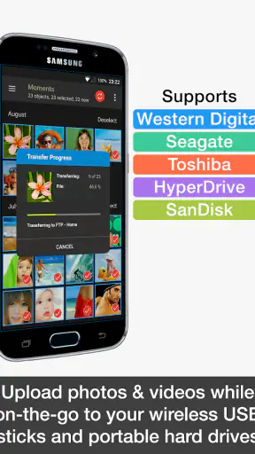 PhotoSync NAS Add-On screenshot