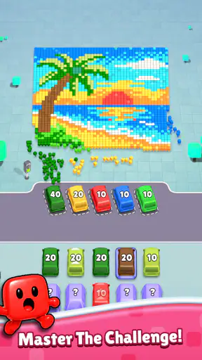Pixel Drop: Bus Puzzle screenshot
