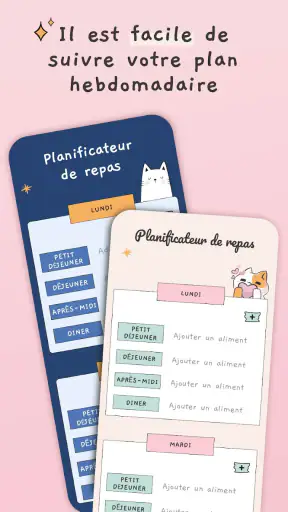 Planning repas semaine screenshot
