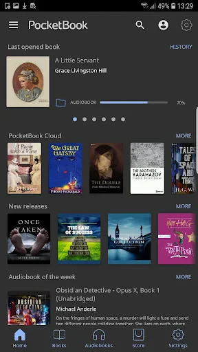 Pocketbook lecteur screenshot