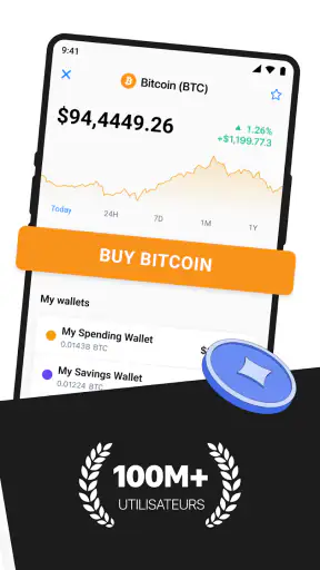Portefeuille DeFi Bitcoin screenshot