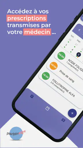 Prescription en ligne screenshot