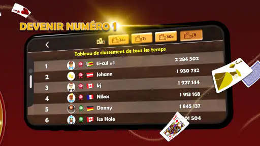 Président Jeu de Carte Online screenshot