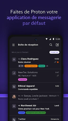 Proton Mail: Email chiffré screenshot
