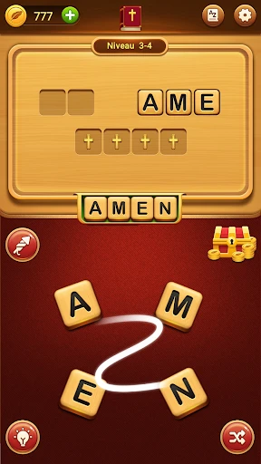 Puzzle de mots biblique screenshot