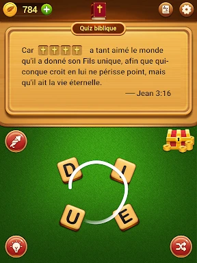 Puzzle de mots biblique screenshot