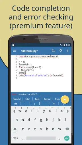 Pydroid 3 - IDE for Python 3 screenshot