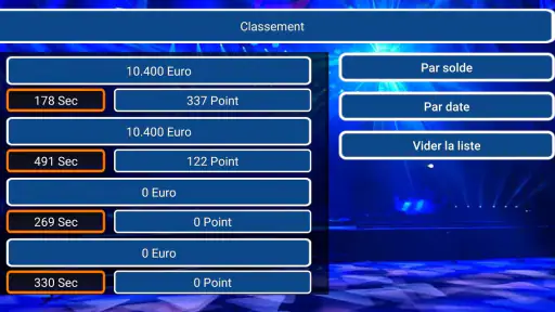 Qui va gagner les millions screenshot