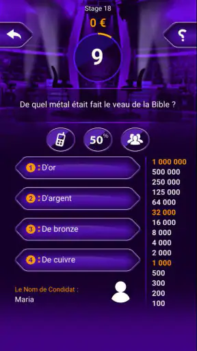 Qui veut gagner the million screenshot
