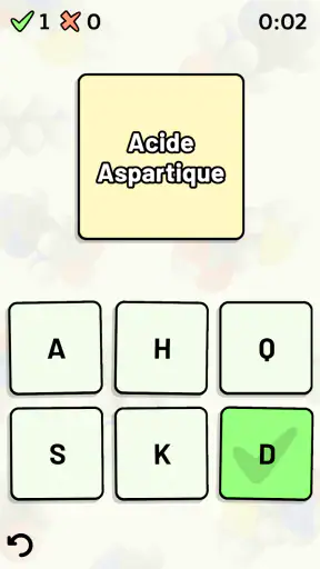 Quiz Acides Aminés screenshot