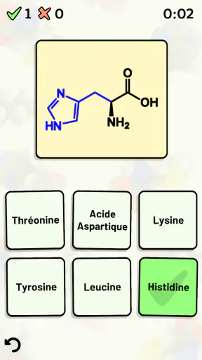Quiz Acides Aminés screenshot