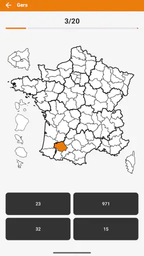 Quiz Départements et Régions screenshot