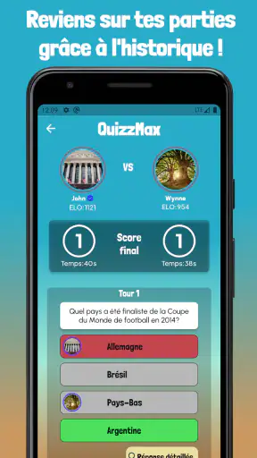 QuizzMax - Le Quiz Multijoueur screenshot