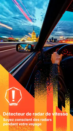 Radar, compteur de vitesse,GPS screenshot
