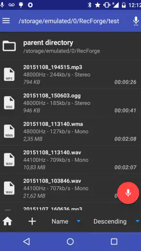 RecForge II Pro : Dictaphone screenshot