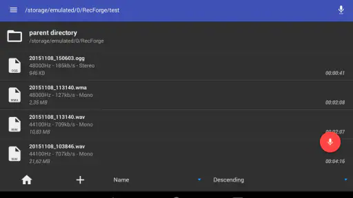 RecForge II Pro : Dictaphone screenshot