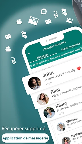 récupéré messages supprimé app screenshot