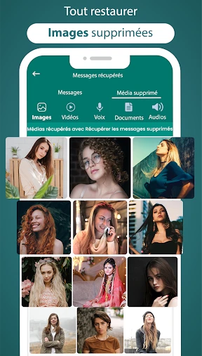 récupéré messages supprimé app screenshot